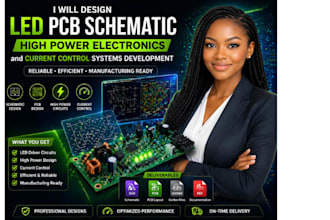 design led pcb schematic, high power electronic and current control system