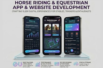 build custom horse riding and equestrian app and website with advanced features