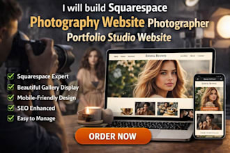 build squarespace photography website photographer portfolio studio website