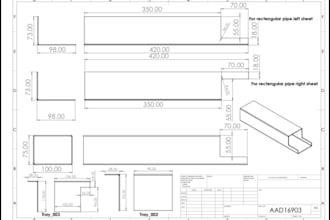 do autocad 2d drafting and mechanical drawings professionally