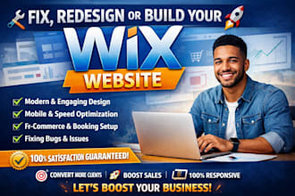 redesign wix studio website redesign wix website update wix website edit wix fix