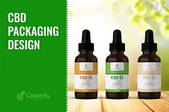design product packaging, cbd packaging, box packaging and label design