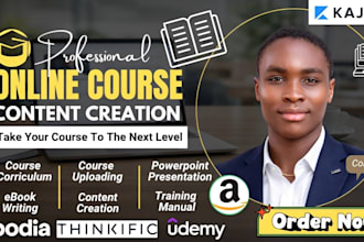 create online course content, course creation, course curriculum, ebook writer