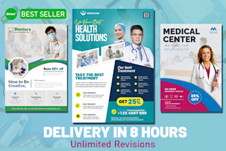 design a medical flyer medical poster or any healthcare flyer for you