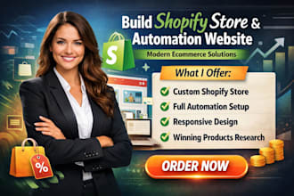 build shopify store automation website  development setup modern ecommerce