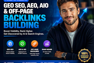 fix website GEO SEO, aeo aio and off page backlinks building