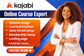 build thinkific course website, clickfunnel, udemy, kajabi course website