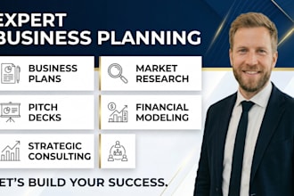 do market research analysis, business plan writing, competitor and swot analysis