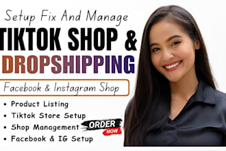 setup facebook shop, instagram shop and tiktok shop in shopify store