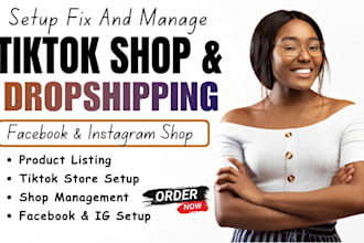 setup facebook shop, instagram shop and tiktok shop in shopify store