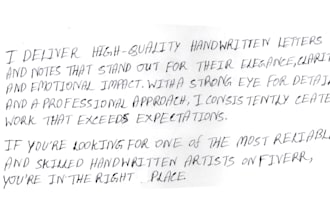 handwrite notes, letters and message