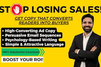 high converting sales copy or ad copy that sells