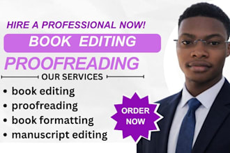edit, proofread and format your book for amazon KDP