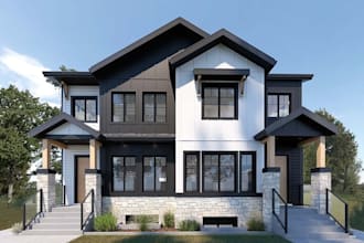 create 3d exterior renderings for your multi family apartment building