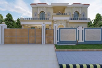 create realistic 3d exterior model and rendering in revit or sketchup