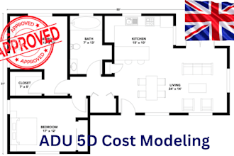 create adu 5d bim cost modeling and quantity takeoff for ca nv tx