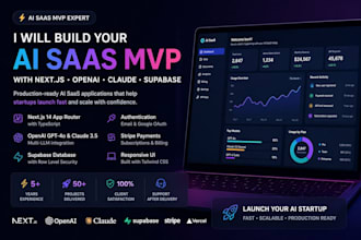 build your ai saas mvp with nextjs openai claude and supabase