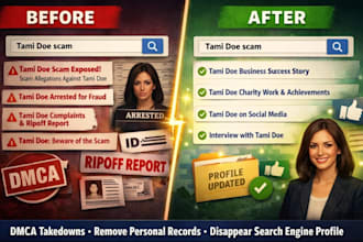 dmca takedowns, remove personal records, disappear search engine profile online