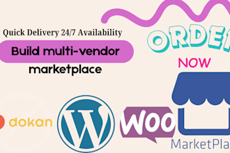 build wordpress woo commerce multivendor website ecommerce marketplace dokan pro