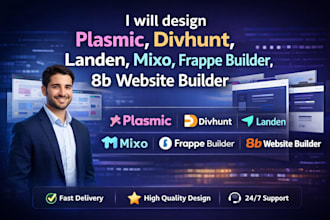 design plasmic divhunt landen mixo frappe builder 8b website builder website