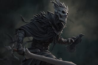 draw best horror art and horror character art