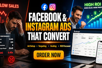 create and manage high converting facebook and instagram ads