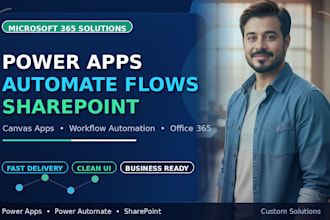 build powerapps canvas apps and power automate workflows for your business