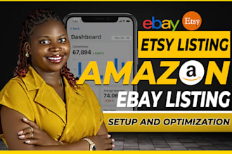 do amazon to ebay dropshipping store setup, etsy shop setup with product listing
