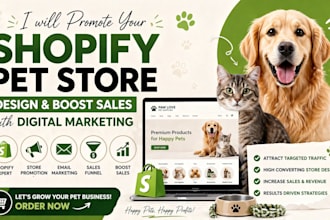 promote your shopify pet store design and boost sales with digital marketing