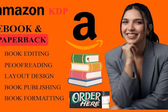 do book editing and formatting for amazon KDP
