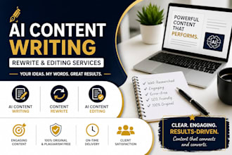 write edit and rewrite ai content into natural human like content