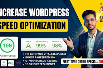 do wordpress pagespeed optimization and fix core web vitals