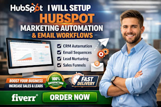 set up hubspot marketing automation and email workflows
