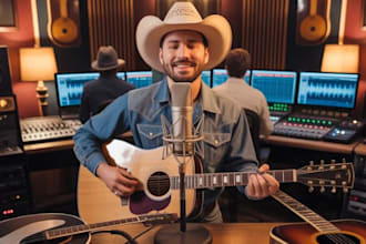 make a country song with powerful lyrics for song an amazing radio ready