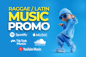 promote spotify latin music to reggaeton playlist and spanish music blog curator