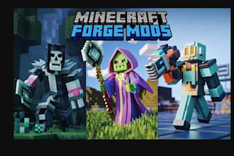 make a professional minecraft fabric, forge, porting of mods