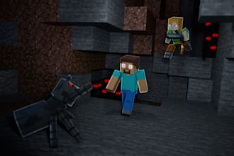 create a high quality minecraft thumbnail
