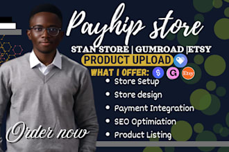 setup payhip, payhip store, payhip online store payhip website digital products