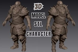 model 3d metahuman character demon creature sculpt for 3d printing film or game