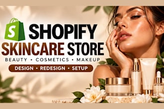 design skincare shopify store skincare website beauty shopify store