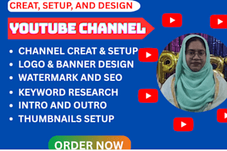 create and set up your youtube channel professionally