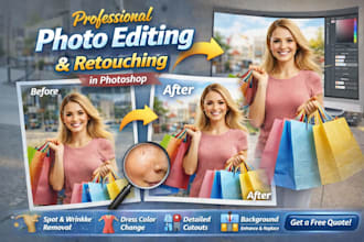 photo manipulation, product photo editing and image editing