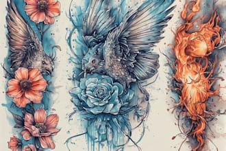 create a cover up or makeover your tattoo design