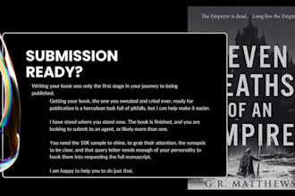 edit your manuscript, synopsis and query letter ready for submission