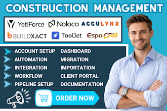 noloco crm tooljet buildxact supplier pricing yetiforce acculynx job scheduling
