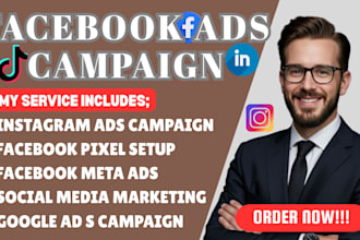 setup and manage shopify facebook meta ads campaign, instragram ads campaign