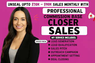 be your virtual assistant, sales closer, linkedin leads, b2b lead, sales agent
