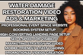 create high converting water damage restoration video ads and marketing system