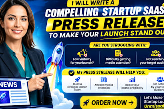 write a compelling startup saas press release to make your lunch stand out