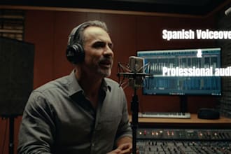 record a professional spanish voice over